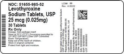 Label (51655 985 52 Master Bottle Label Approval   Rev A 05 22)